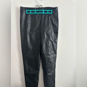 black leather pants, ZARA